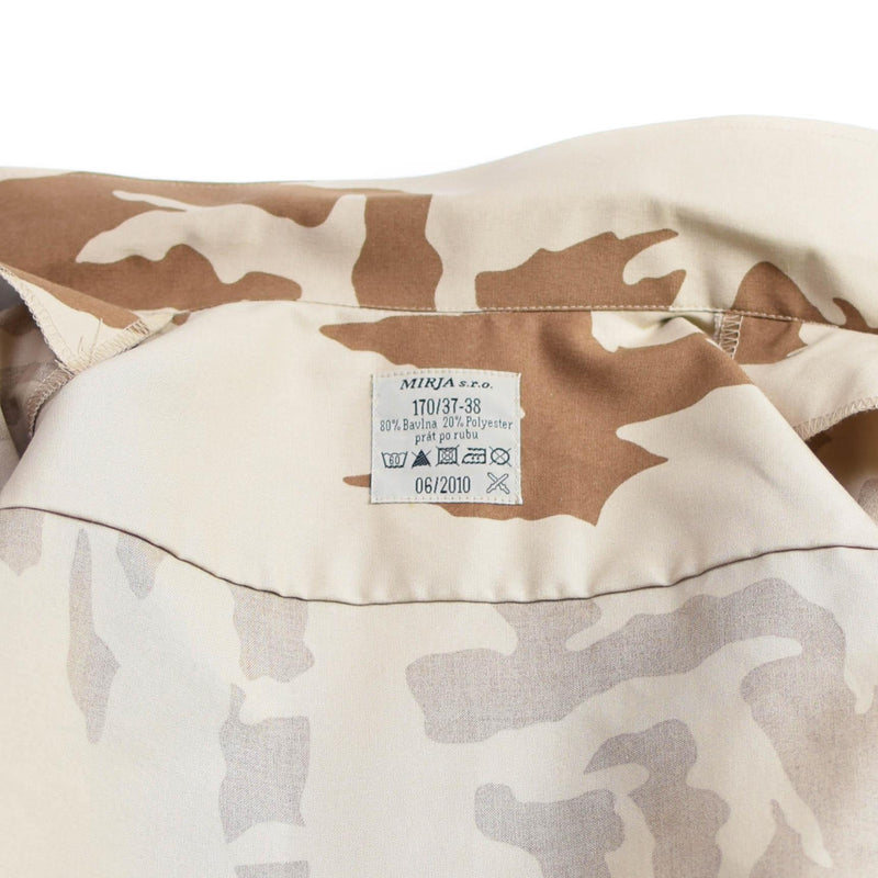 Véritable chemise de l'armée tchèque camouflage désert 95 uniforme de campagne surplus militaire NEUF