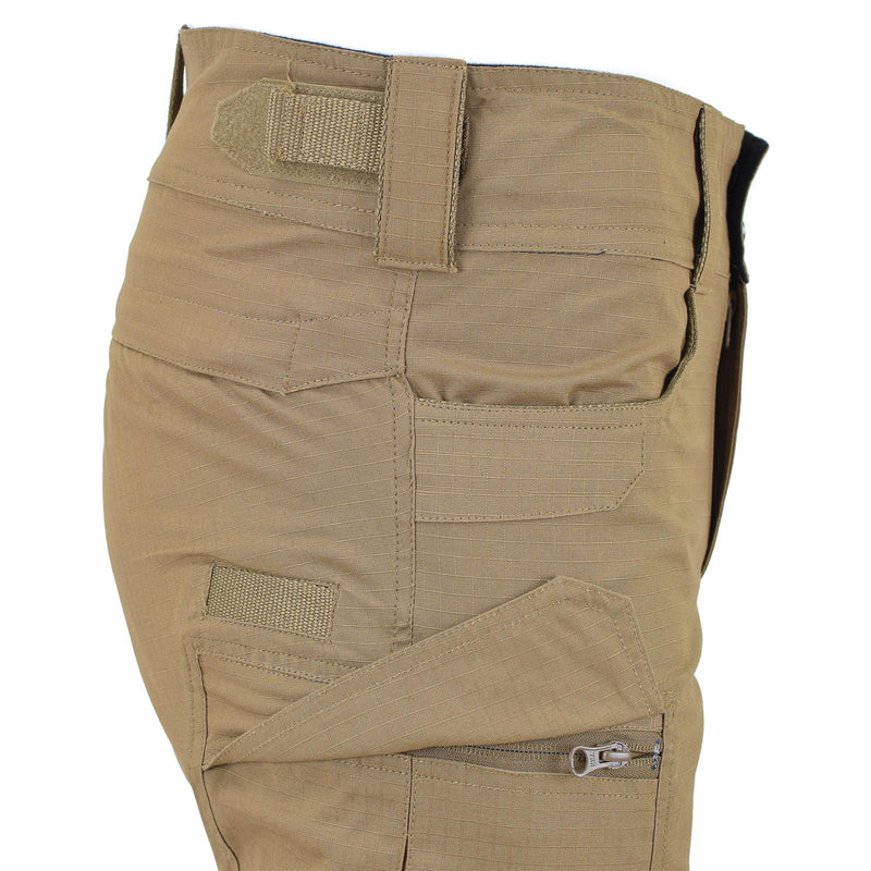 MFH merk militaire stijl Bermuda shorts coyote stevige katoenen ripstop uniform nieuw