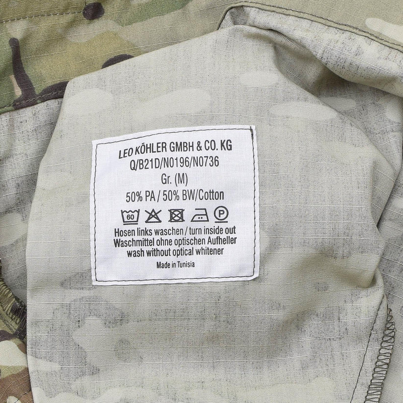 Pantalon cargo Leo Kohler en ripstop renforcé, pantalon de service ACU, camouflage MTP