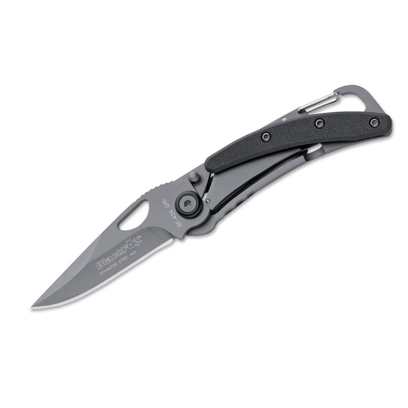 Couteau pliant Fox Knives avec revêtement en titane noir et manche en aluminium en acier 440