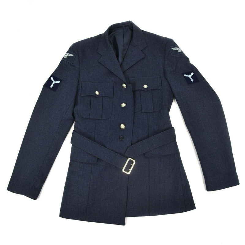 Véritable veste militaire britannique de cérémonie Air Force RAF bleu militaire NEUF