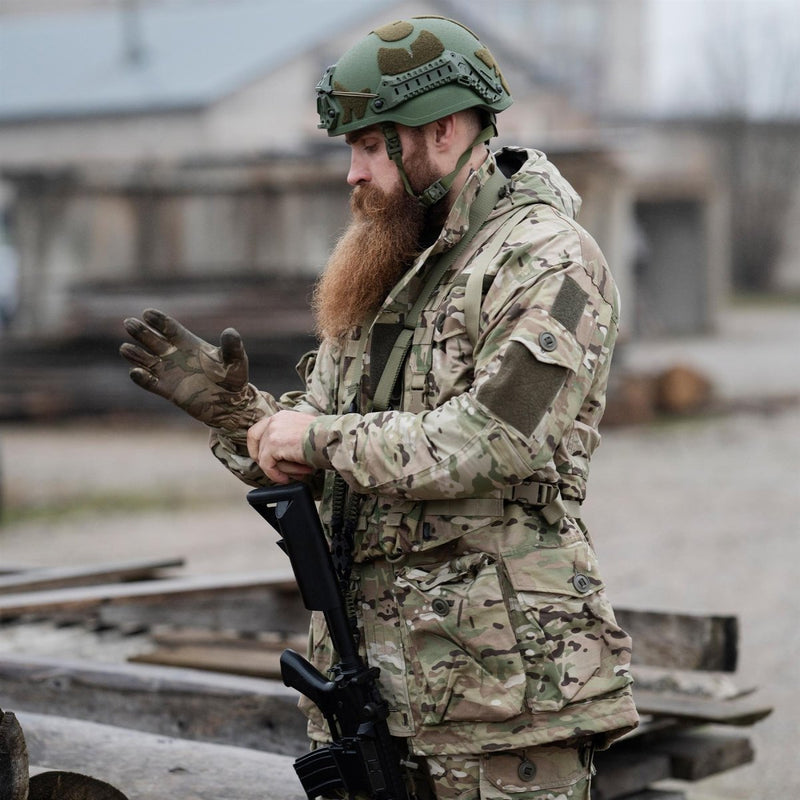 Echte Britse militaire tactische leerhandschoenen lichtgewicht MTP handbescherming