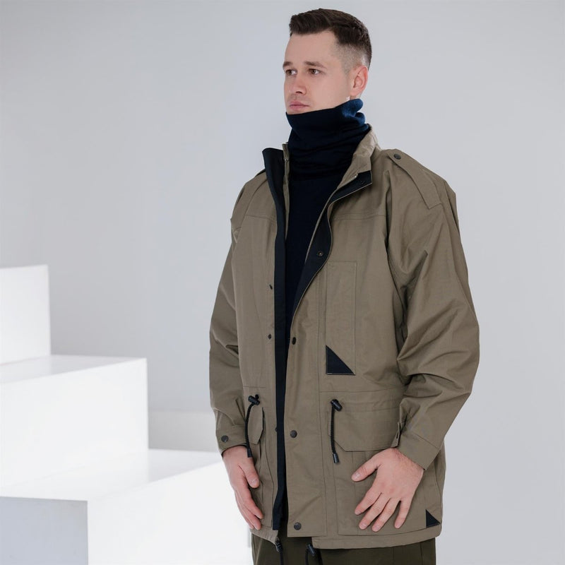 Echte Nederlandse leger Parka met voering OD Green Coat Men Officier Jacket Khaki Nieuw