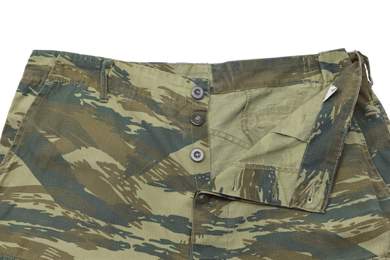 Echte Griekse leger BDU -broek hagedis camo ripstop Griekenland militaire surplus broek