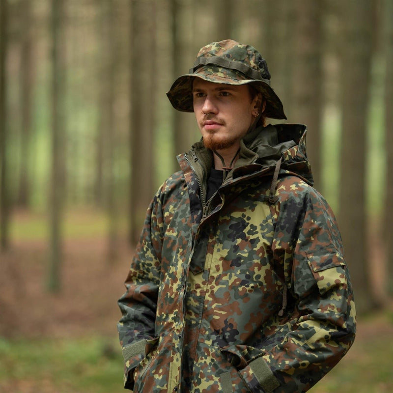 Mil-Tec merk militaire stijl ripstop boonie hat lichtgewicht flecktarn leger cap