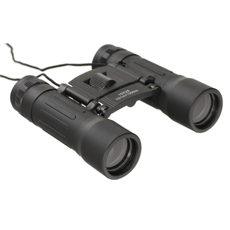 MIL-TEC Collapsible Binocular 10x25 Clear View Protective Nylon Bag Black