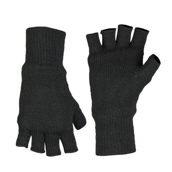 MIL-TEC handschoenen mannen Warm Fingerless Thinsulate ™ voering Zwarte wintertactische uitrusting