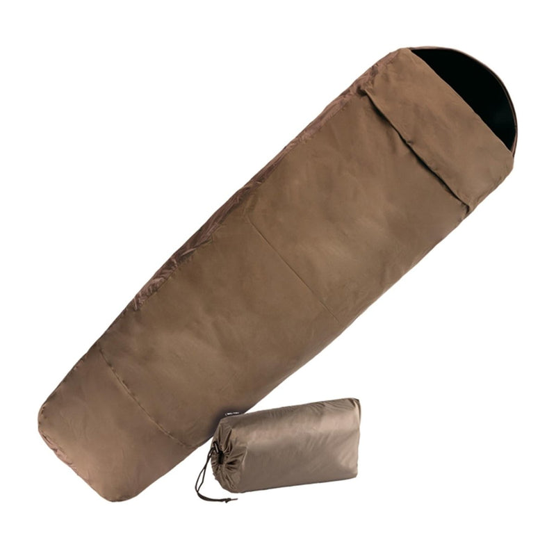 Sac de couchage imperméable et respirant MIL-TEC avec housse laminée 3 couches Coyote