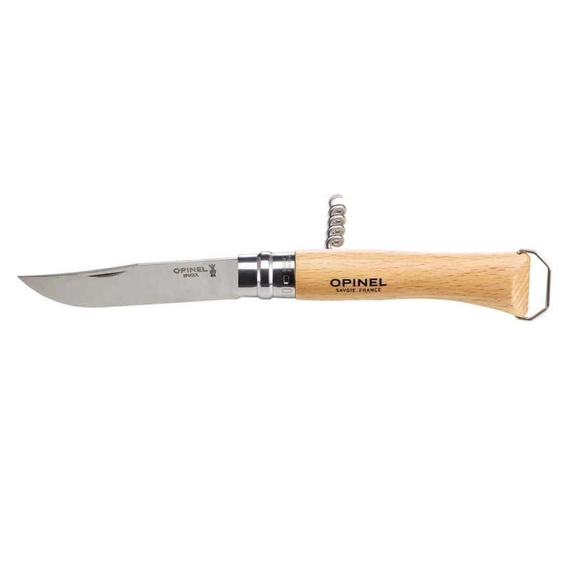 Opinel N ° 10 Corkscrew Pocket Knife Bottle opener roestvrijstalen mes