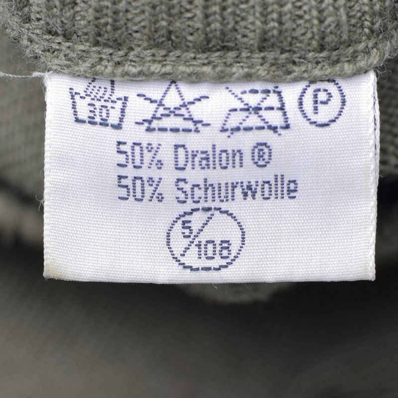 Originele Oostenrijkse leger pullover jumper commando olijf od wollen trui