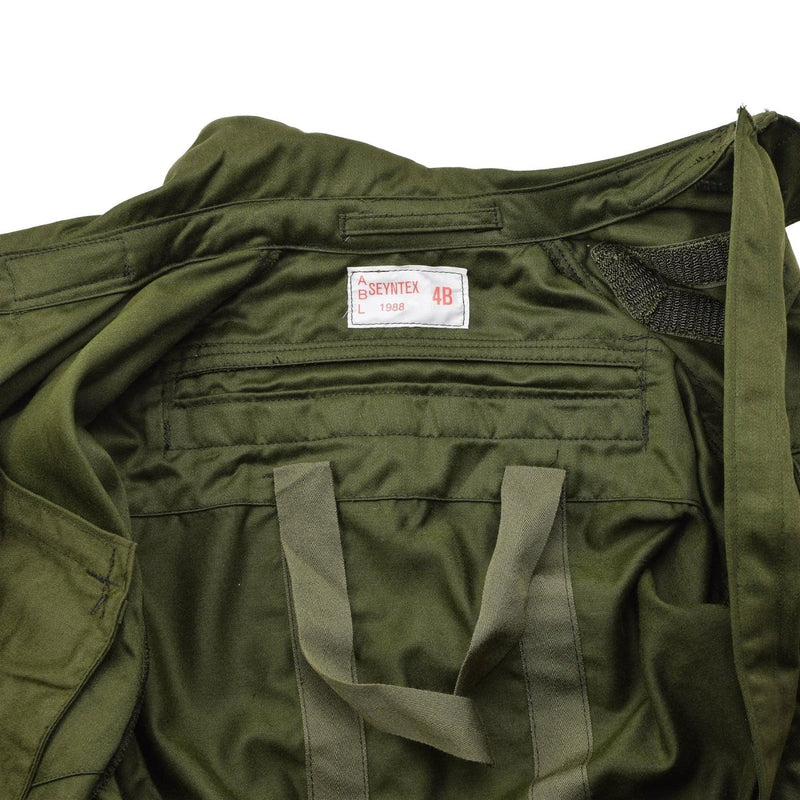 Originele Belgische militaire tanker Coverall Hidden Tull Out Grap Handle Olive