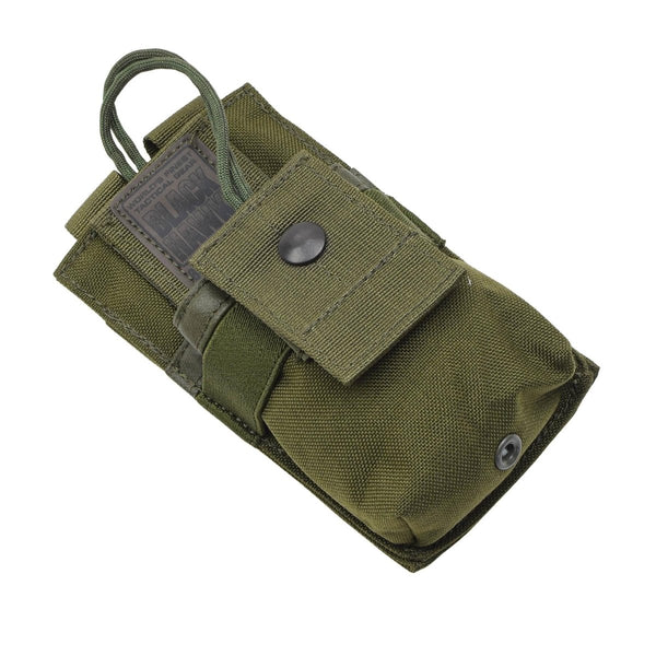 Pochette pour radio GPS militaire britannique d'origine, sac molle en nylon, étui Olive