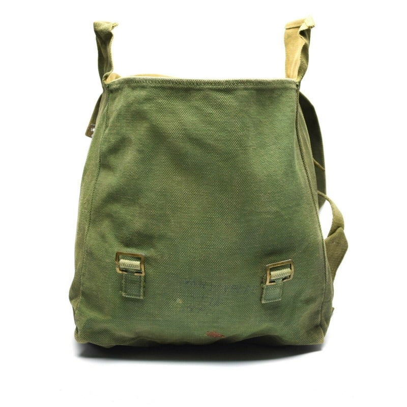 Originele Britse militaire M37 Haversack canvas tas grote zijtas olijf