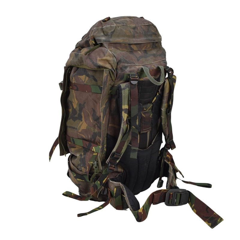 Originele Nederlandse militaire tactische rugzak 60L Molle Loops DPM Woodland Camo