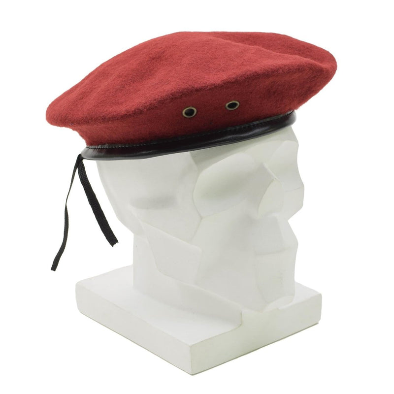 Origineel Frans militair Red Beret Hat Man Force Army Wol Lichtgewicht Cap Nieuw