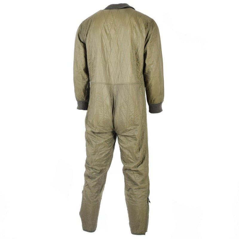 Originele Duitse militaire jumpsuit voering geïsoleerd koude weersuitrusting olijf