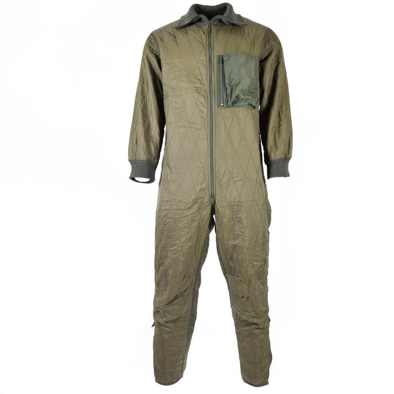 Originele Duitse militaire jumpsuit voering geïsoleerd koude weersuitrusting olijf