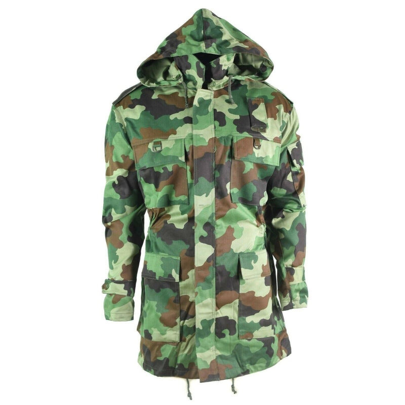 Originele Servische leger Parka Special Forces Troops BDU -jas met voering nieuw