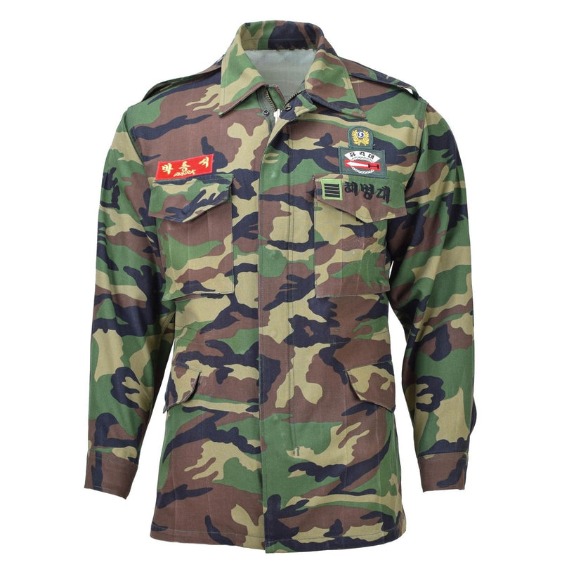 Originele Zuid -Korea Militaire Parka M90 Woodland Camo Verstelbare veldgevechten