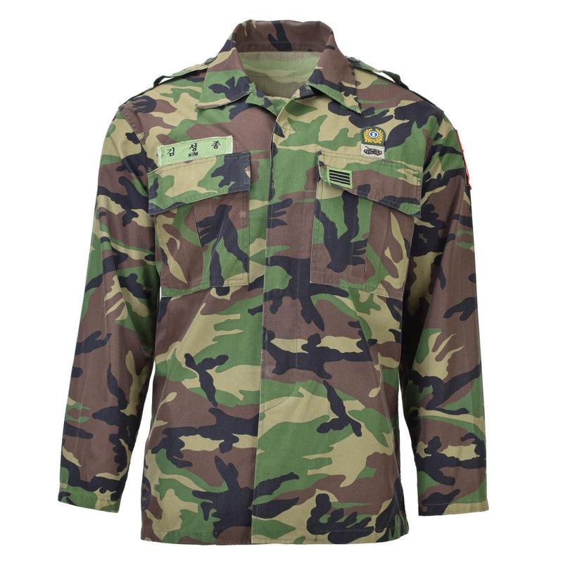 Originele Zuid -Koreaanse militaire tactische shirts M90 Woodland Camo Combat Field