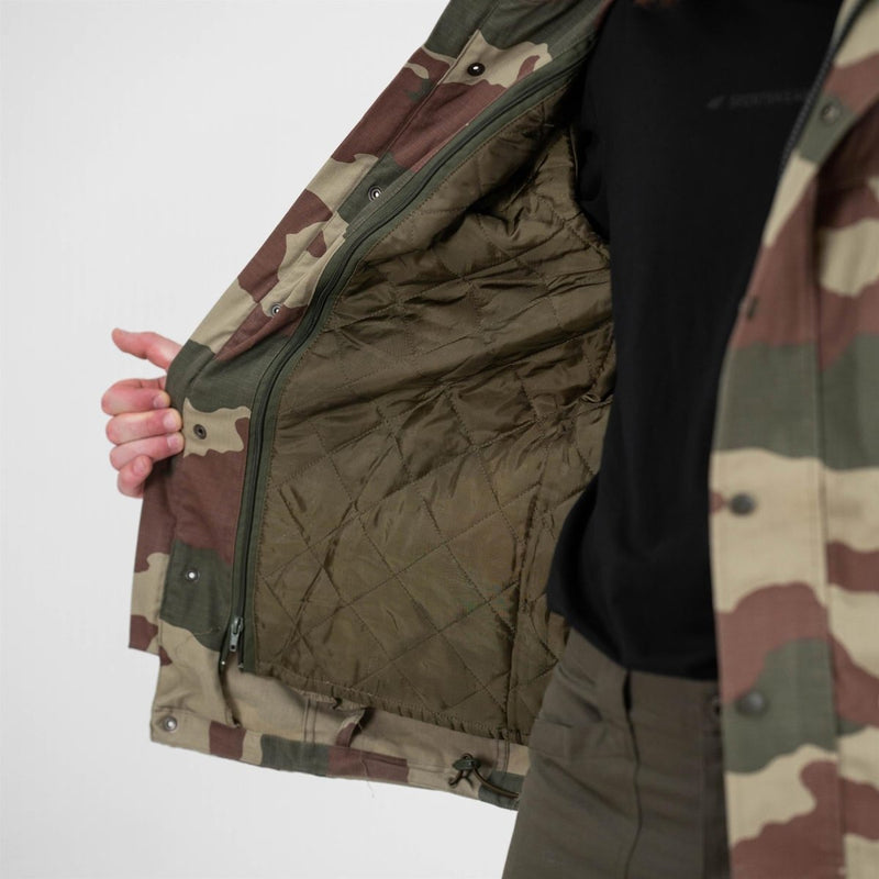 Originele Turkse militaire camo Parka duurzame ripstop w verwijderbare voering tactisch