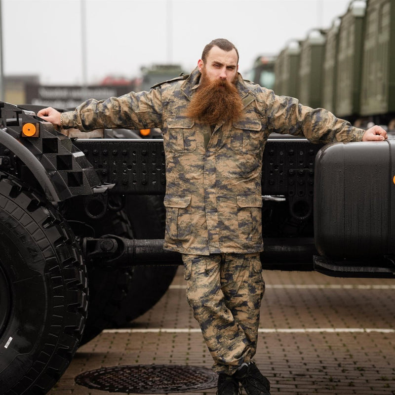 Parc de camouflage numérique militaire turc d'origine avec doublure tactique ripstop durable