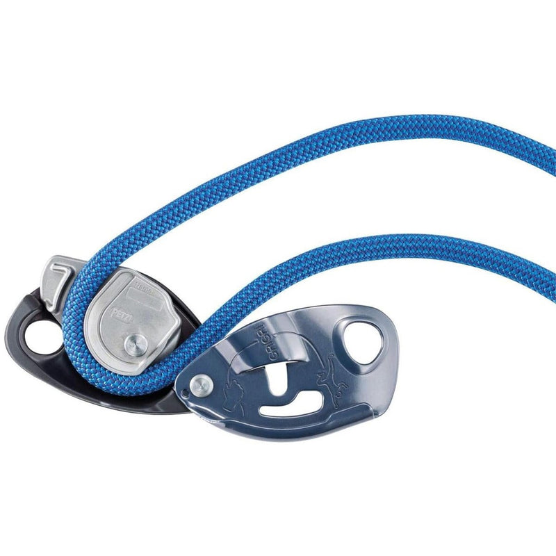 Petzl Grigri Assisted Rems Devay Device Climbing Equipment Aluminium Blue