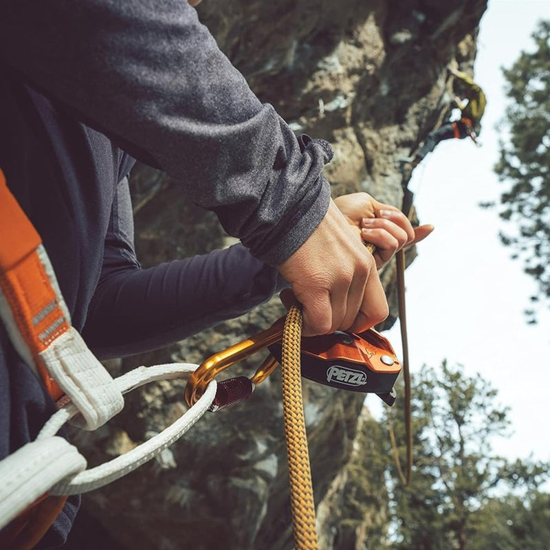 PETZL GRIGRI+ Dispositif d'assurage Freinage assisté Escalade Descente en rappel Orange