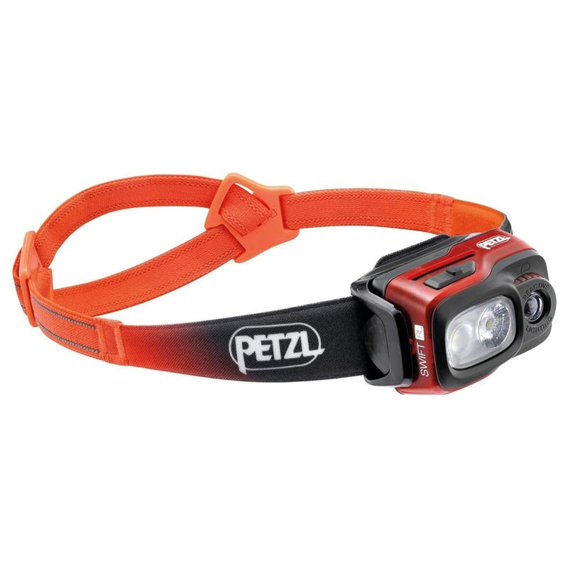 Petzl Swift RL Head zaklamp 1100 lumen oplaadbaar waterbestendig oranje