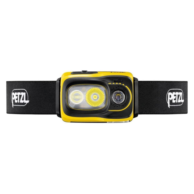 Petzl Swift RL Head zaklamp 1100 lumen oplaadbaar waterbestendig geel