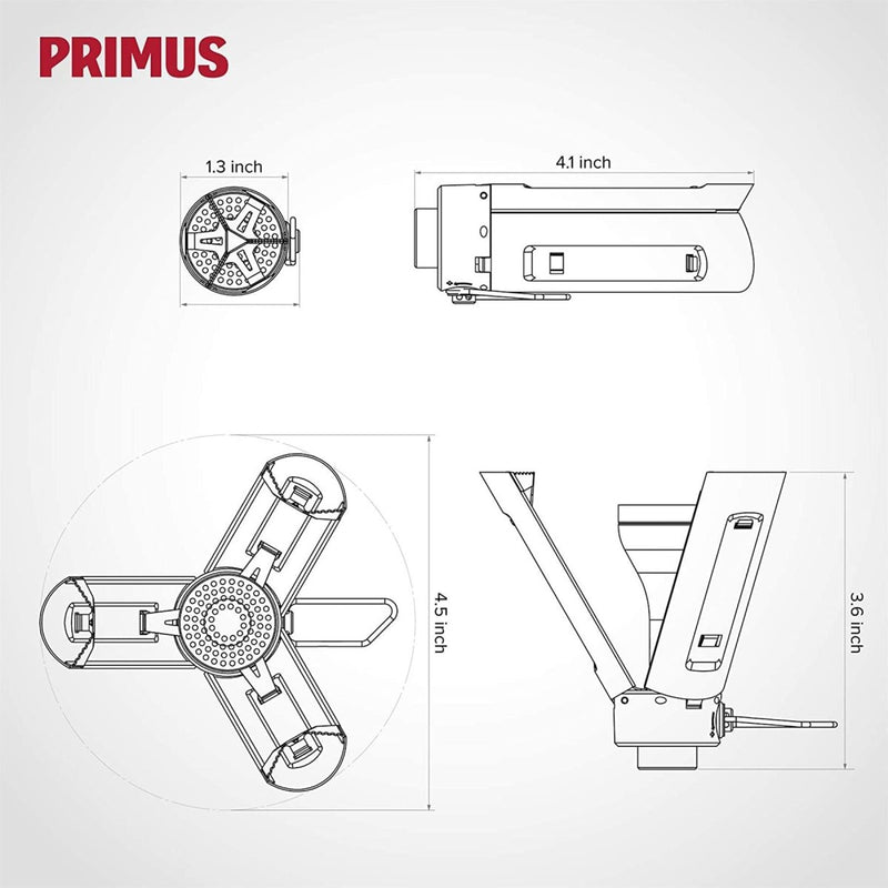 Primus Firestick compact burner stainless steel hiking stove set