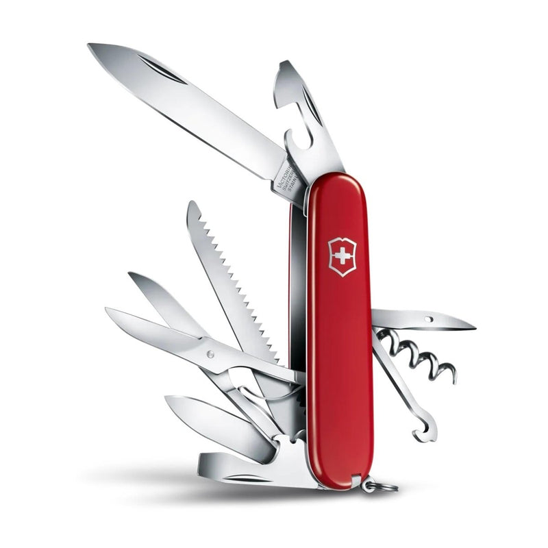 Victorinox Huntsman Multi Tool Knife 12 functies roestvrijstalen rode handgreep