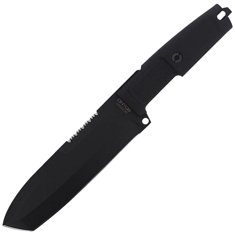 ONTOS tactical survival knife fixed tanto serrated edge blade N690 steel forprene handle Italian Extrema Ratio Knives