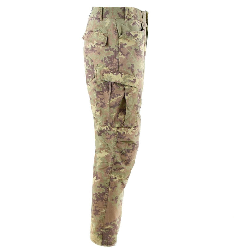 Italian field army desert vegetato camo ripstop pants trousers all seasons cargo style trousers