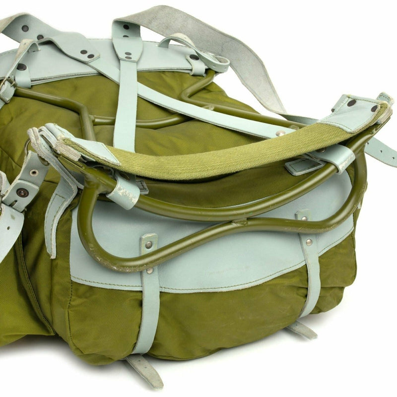 Genuine Norwegian Military Backpack with Frame army canvas leather rucksack Pack