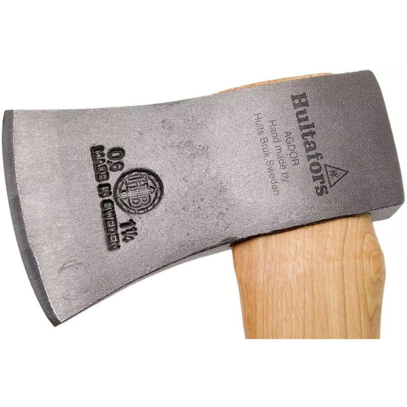 HULTAFORS H006SV bushcraft survival hatchet straight carbon steel gray matted blade hickory