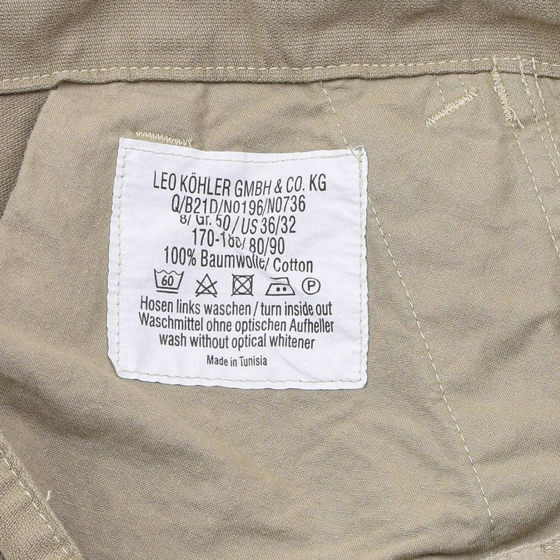 Leo Kohler Commando trousers special forces BDU pants reinforced cotton khaki cargo style