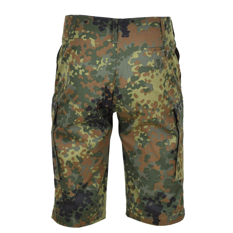 Leo Kohler knee-length shorts military personnel Bermuda flecktarn camouflage