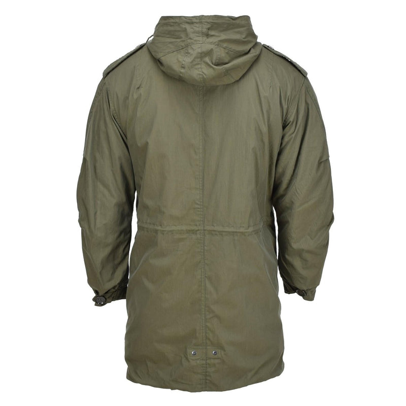 MIL-TEC U.S. military style M51 hooded parka quilted detachable liner olive shoulder epaulets