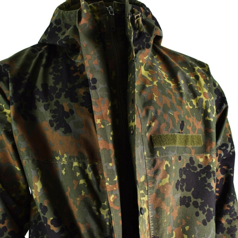 Original German Jacket Gore-Tex Flecktarn waterproof rain parka